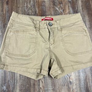 Y2K low rise Union Bay tan cargo shorts Size 5